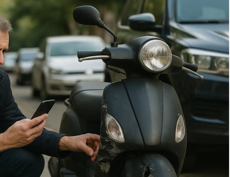 Erstatningsværdi ved skade på scooter