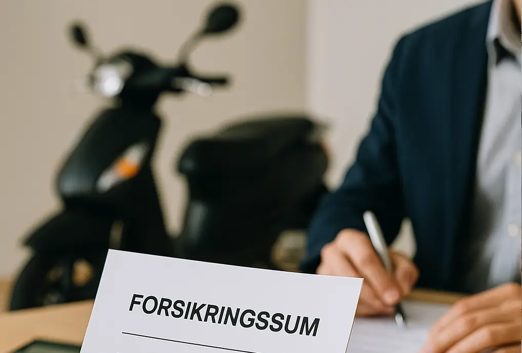 Forsikringssum ved scooterforsikring