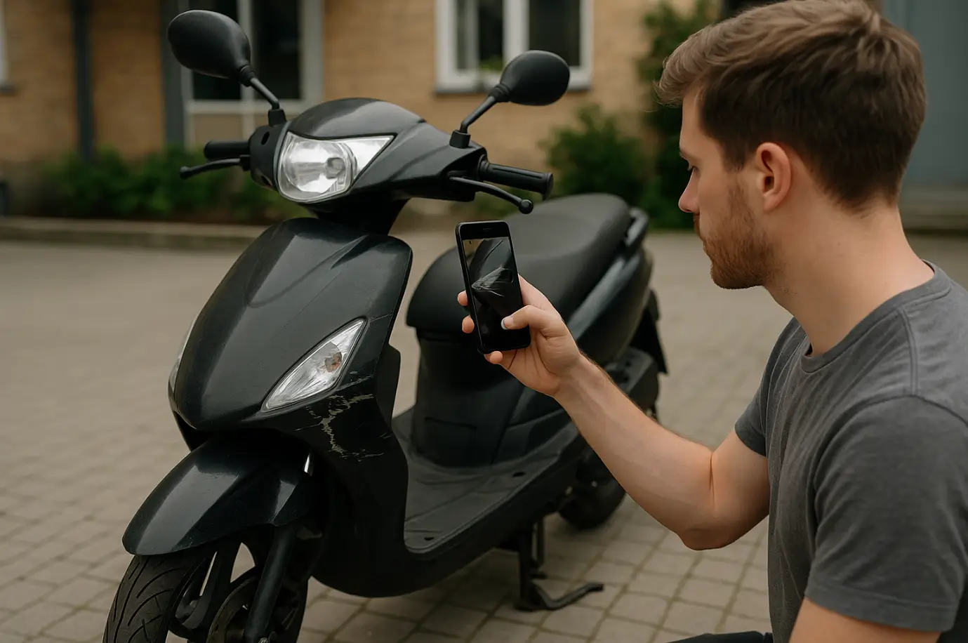 billede til skadeanmeldelse hos forsikringen