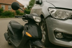 kaskoforsikring af scooter ved siden af oedelagt bil