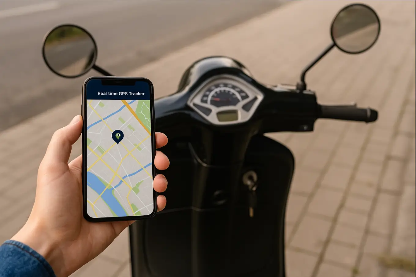 real-time gps til scooter